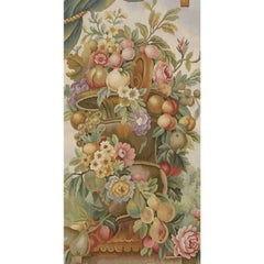 Vintage Tapestry Depicting a Royal Vase 6.2X2.3