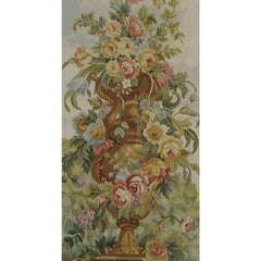 Vintage Tapestry Depicting a Royal Vase 6.2X2.3
