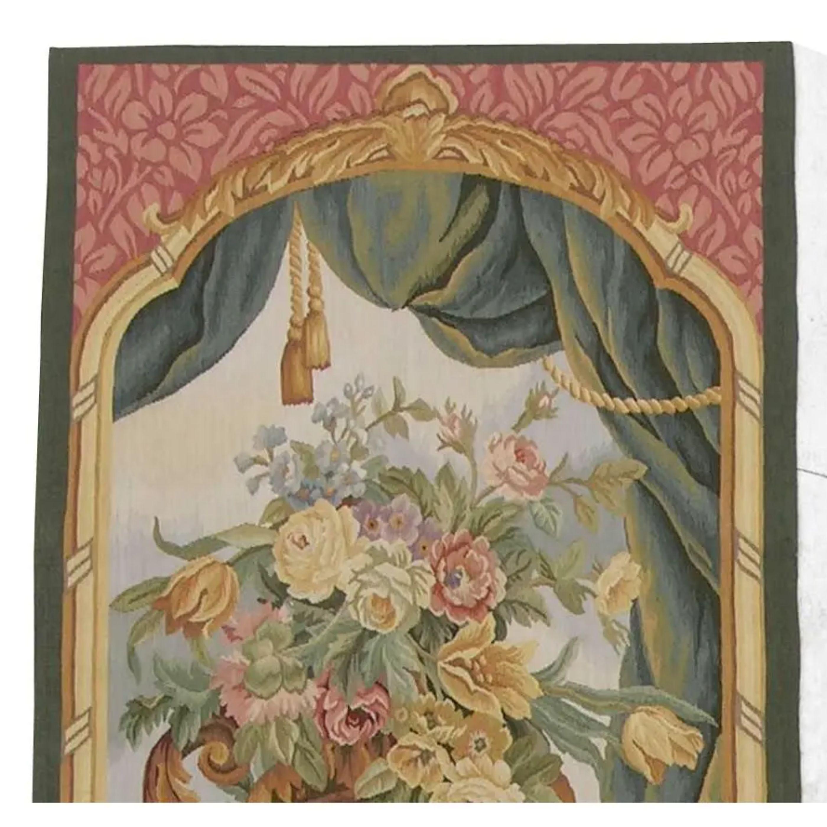 Wandteppich mit der Darstellung einer königlichen Vase 6.2X2.3 (Empire) im Angebot