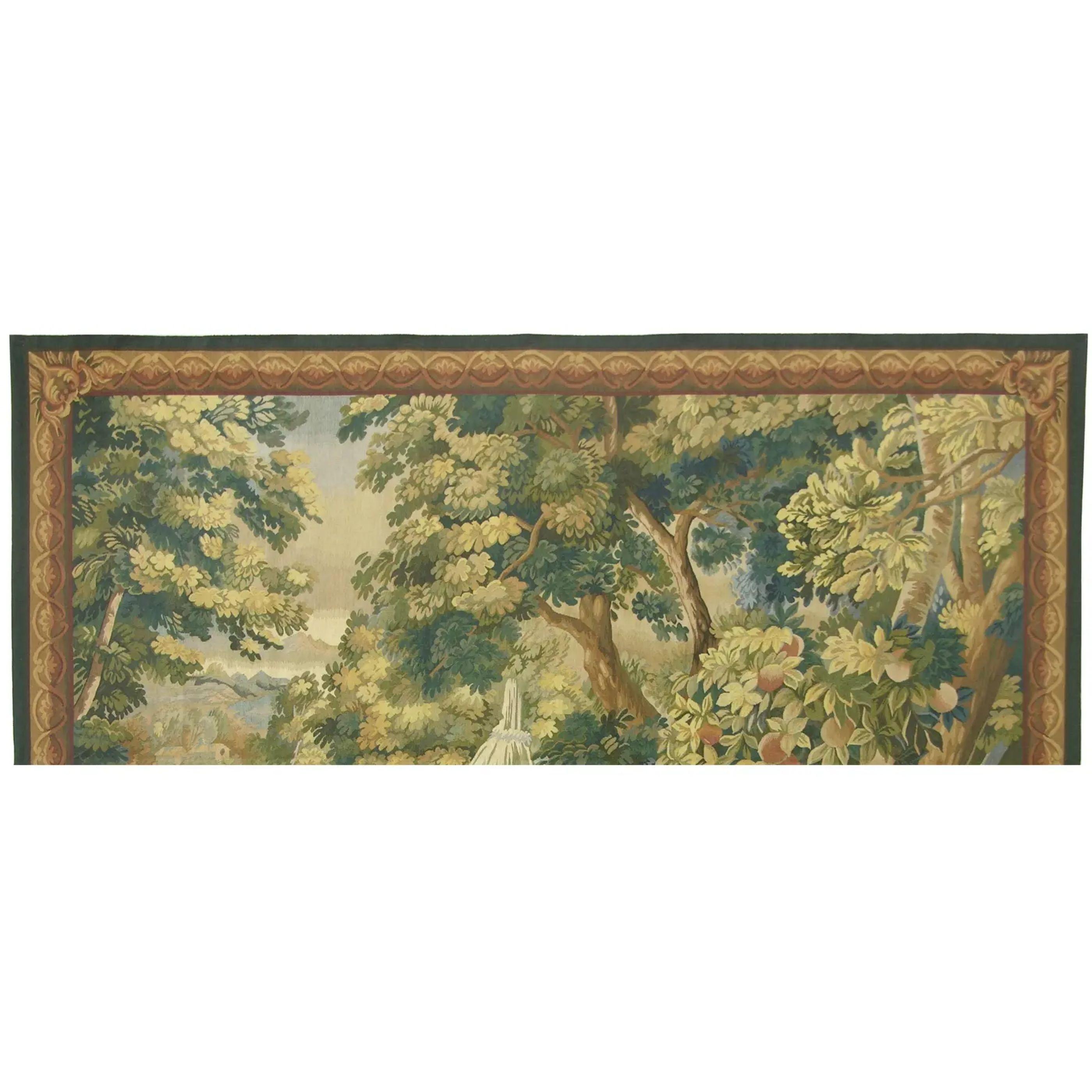 Empire Vintage Tapestry Depicting A Secret Garden 6.5X6.1 For Sale