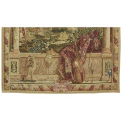 Wandteppich im Vintage-Stil mit der Darstellung eines Künstlers in seinem privaten Garten 7'7" X 6'5"