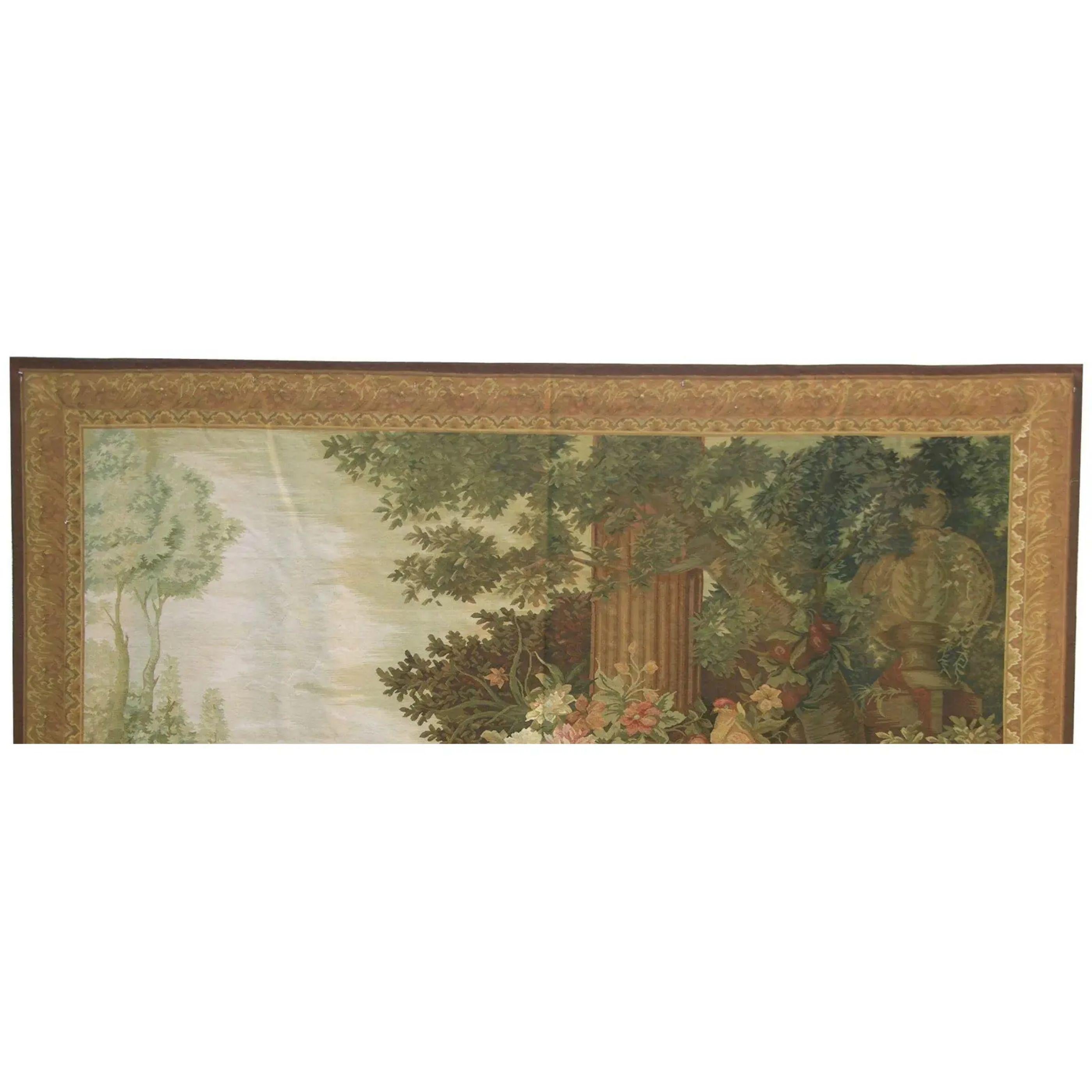 Empire Vintage Tapestry Depicting an Exotic Bird 7.9X5.2 For Sale