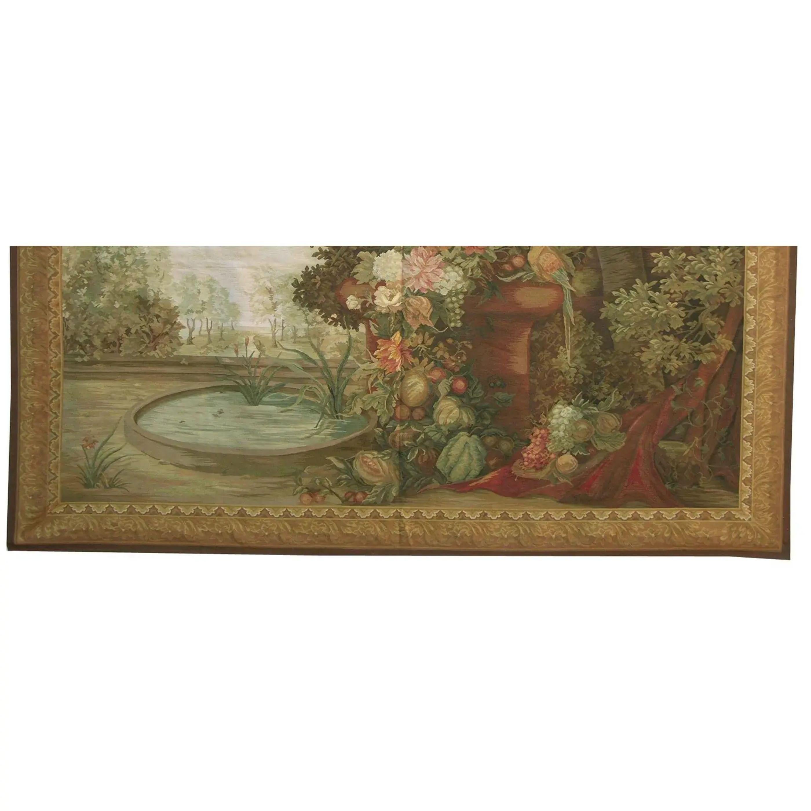 Unknown Vintage Tapestry Depicting an Exotic Bird 7.9X5.2 For Sale
