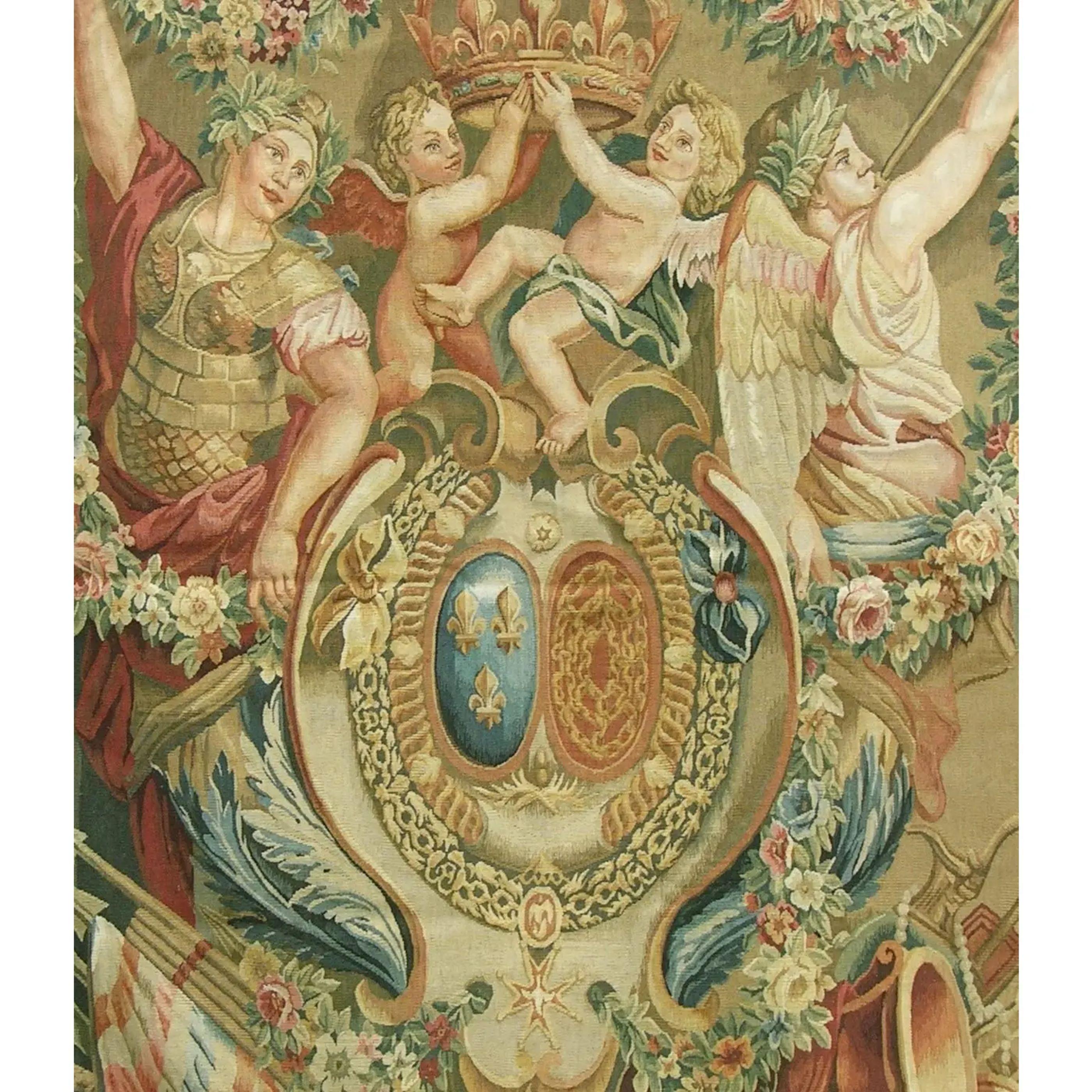 Empire Vintage Tapestry Depicting Angel 6.8X5.3 For Sale