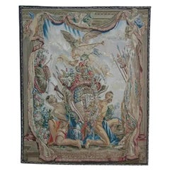 Vintage Tapestry Depicting Angels 5.7X6.6