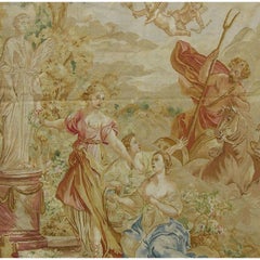 Vintage Tapestry Depicting Angels 7.2X5.4