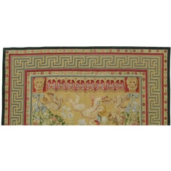 Vintage Tapestry Depicting Angels 8.9 X 8.3