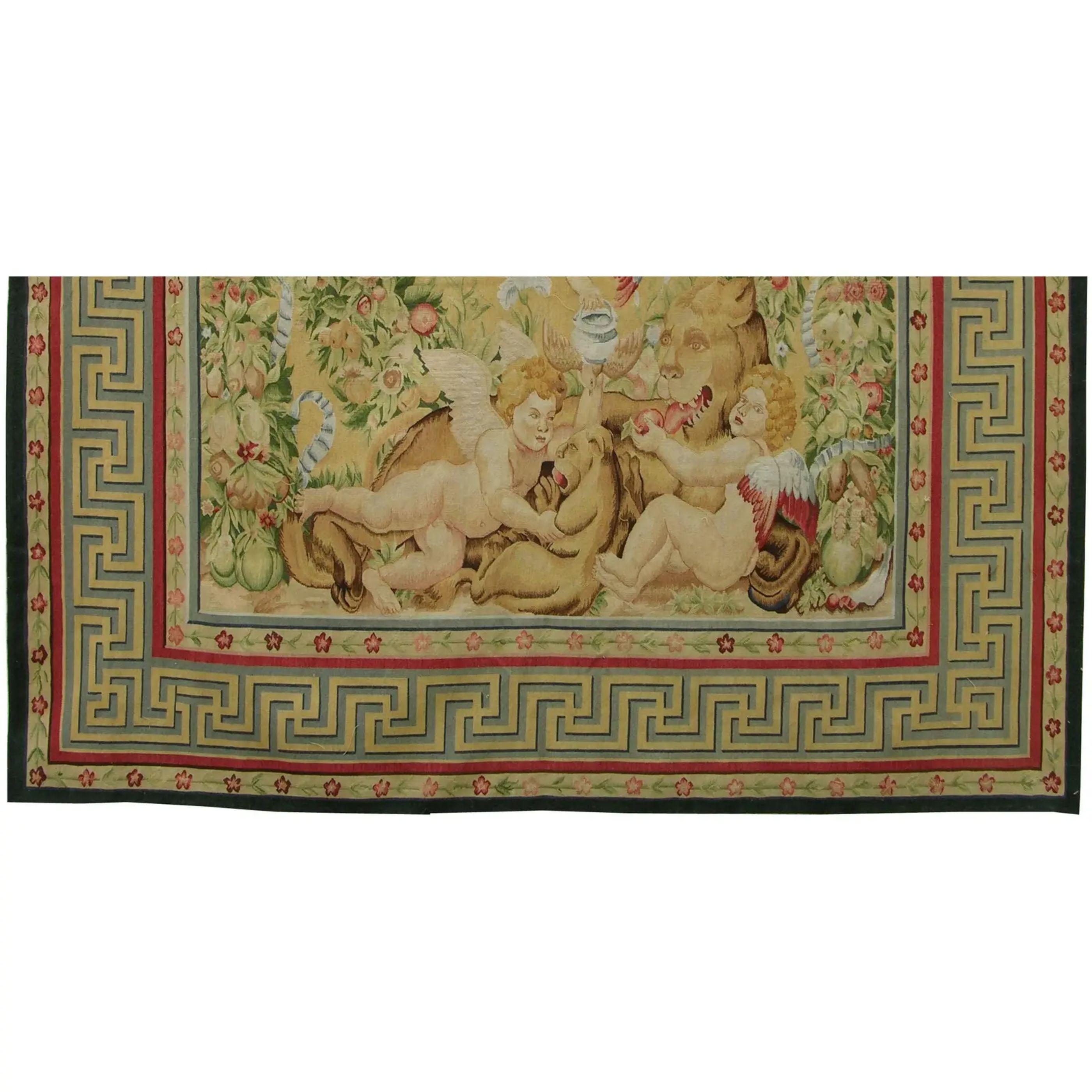 Unknown Vintage Tapestry Depicting Angels For Sale
