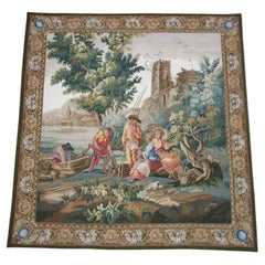 Used Tapestry Depicting Farmers 6X5.6