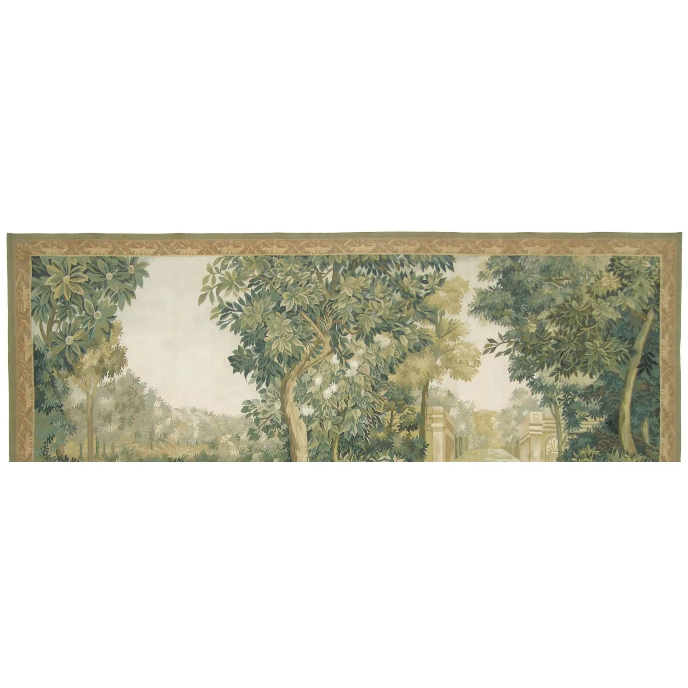 Empire Vintage Tapestry Depicting River and Trees 6.4X5.0 For Sale