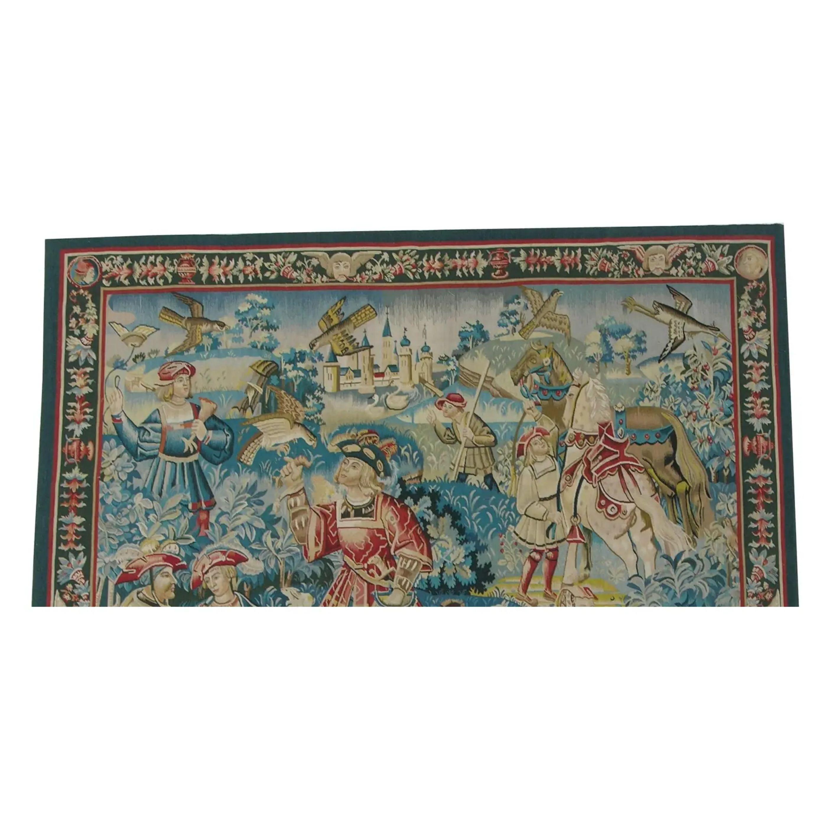 Empire Vintage Tapestry Depicting Royal Figures 6.11X6 For Sale