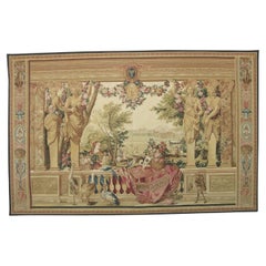 Vintage Tapestry Depicting Royal Figures 9.9X6.4