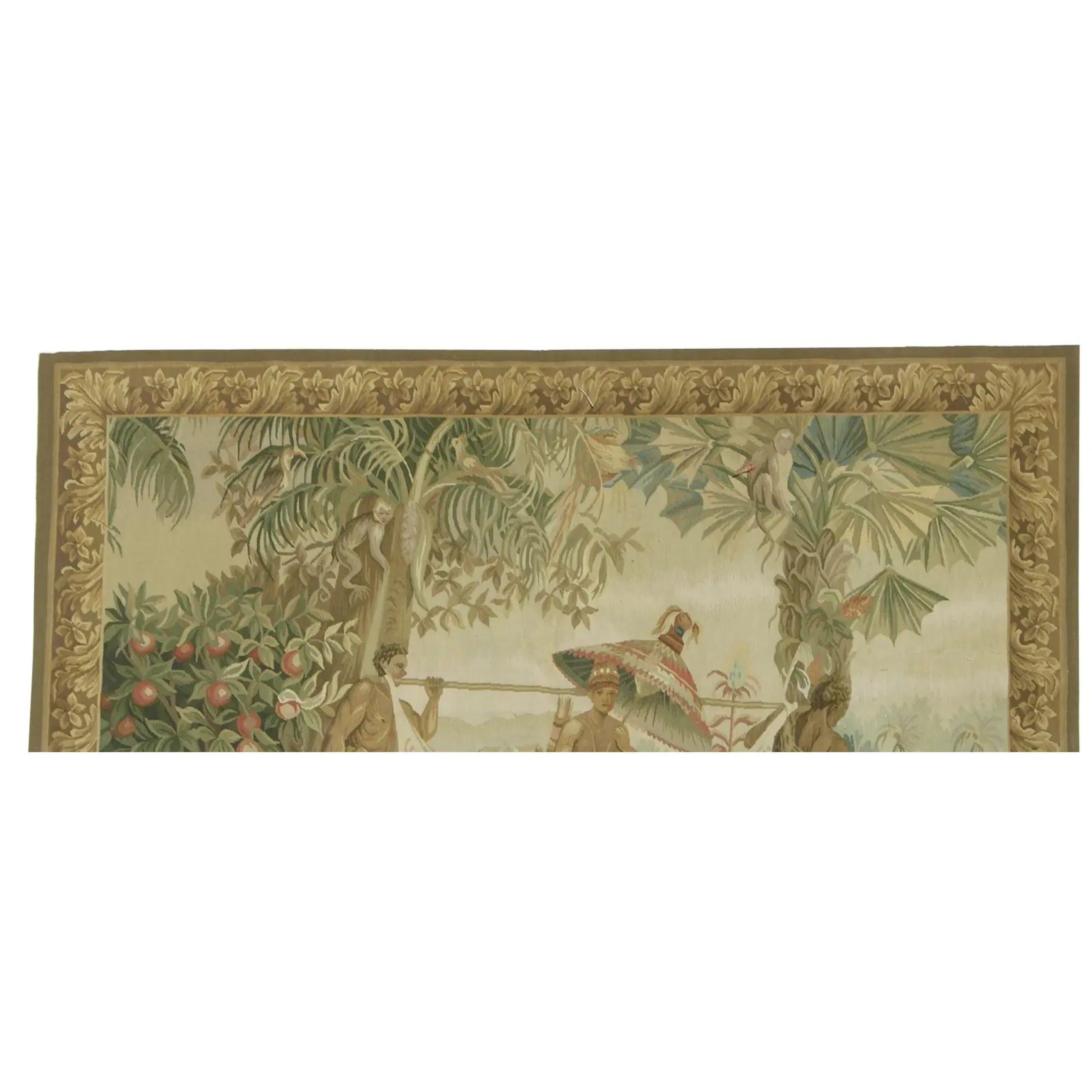 Unknown Vintage Tapestry Depicting Royalty 5.7X4 For Sale