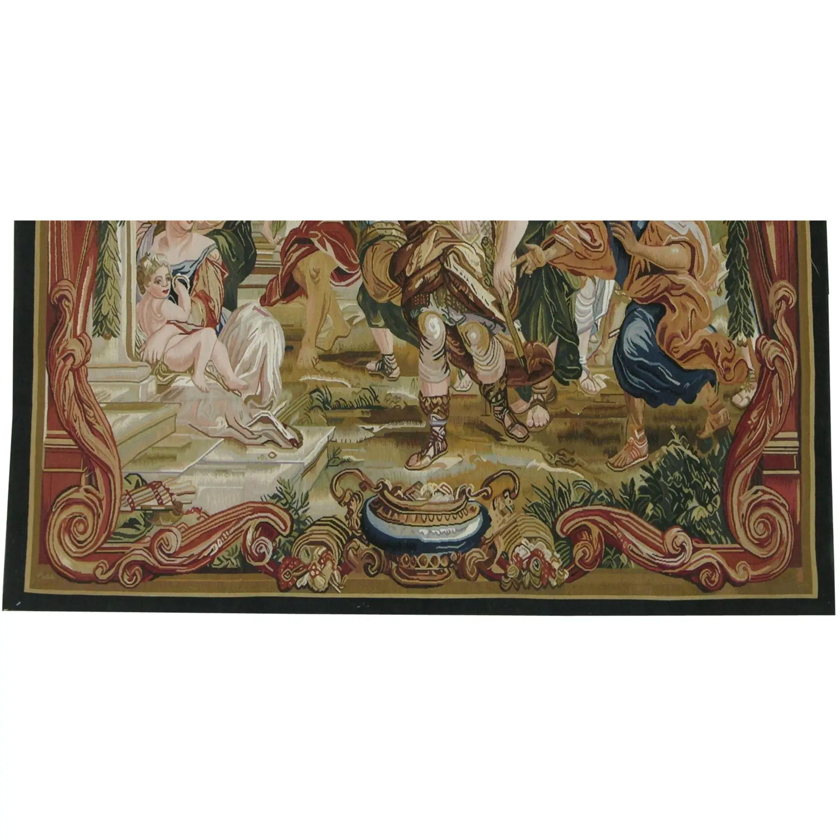 Unknown Vintage Tapestry Depicting Royalty 5X4.10 For Sale