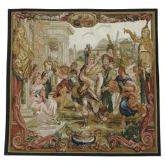 Tapisserie vintage représentant la royauté 5X4.10