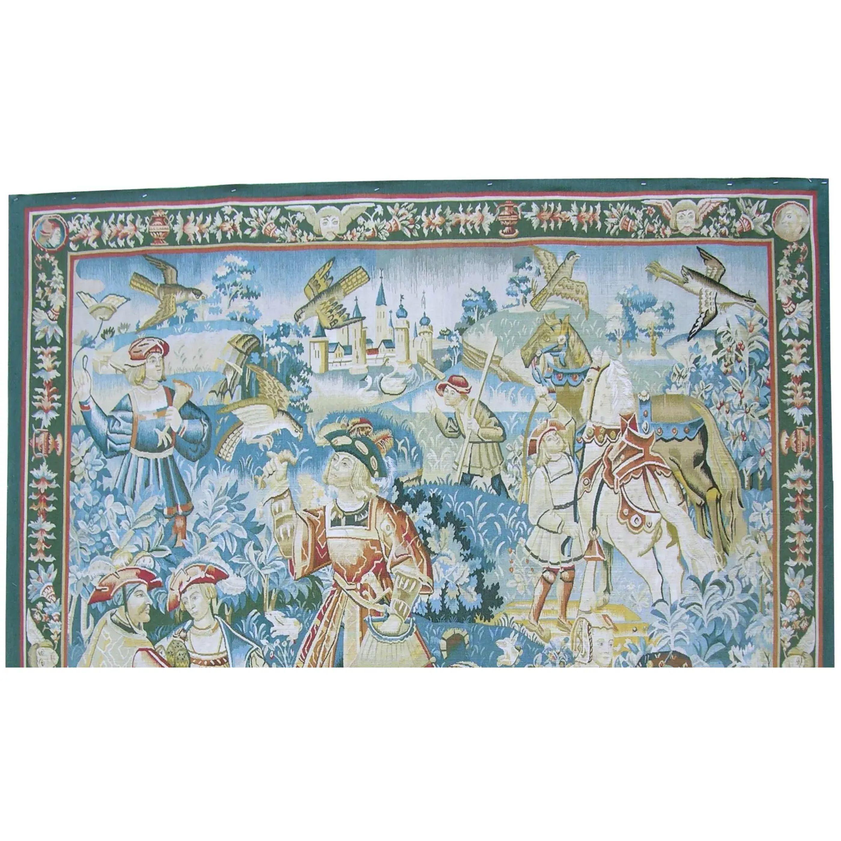 Empire Vintage Tapestry Depicting Royalty 6.0X6.11 For Sale