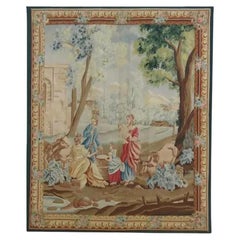 Vintage Tapestry Depicting Royalty 6.4X5.3