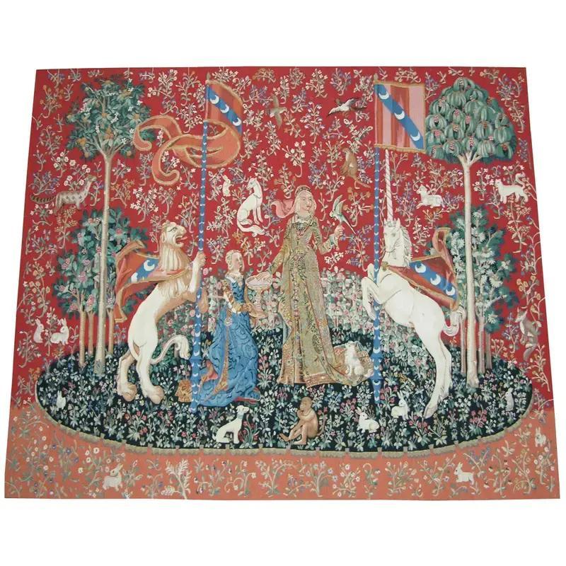 Contemporary Vintage Tapestry Depicting Royalty 6X5.2 For Sale