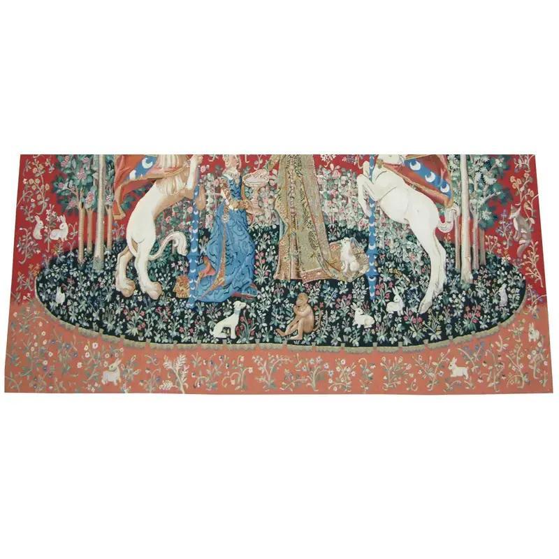 Wool Vintage Tapestry Depicting Royalty 6X5.2 For Sale