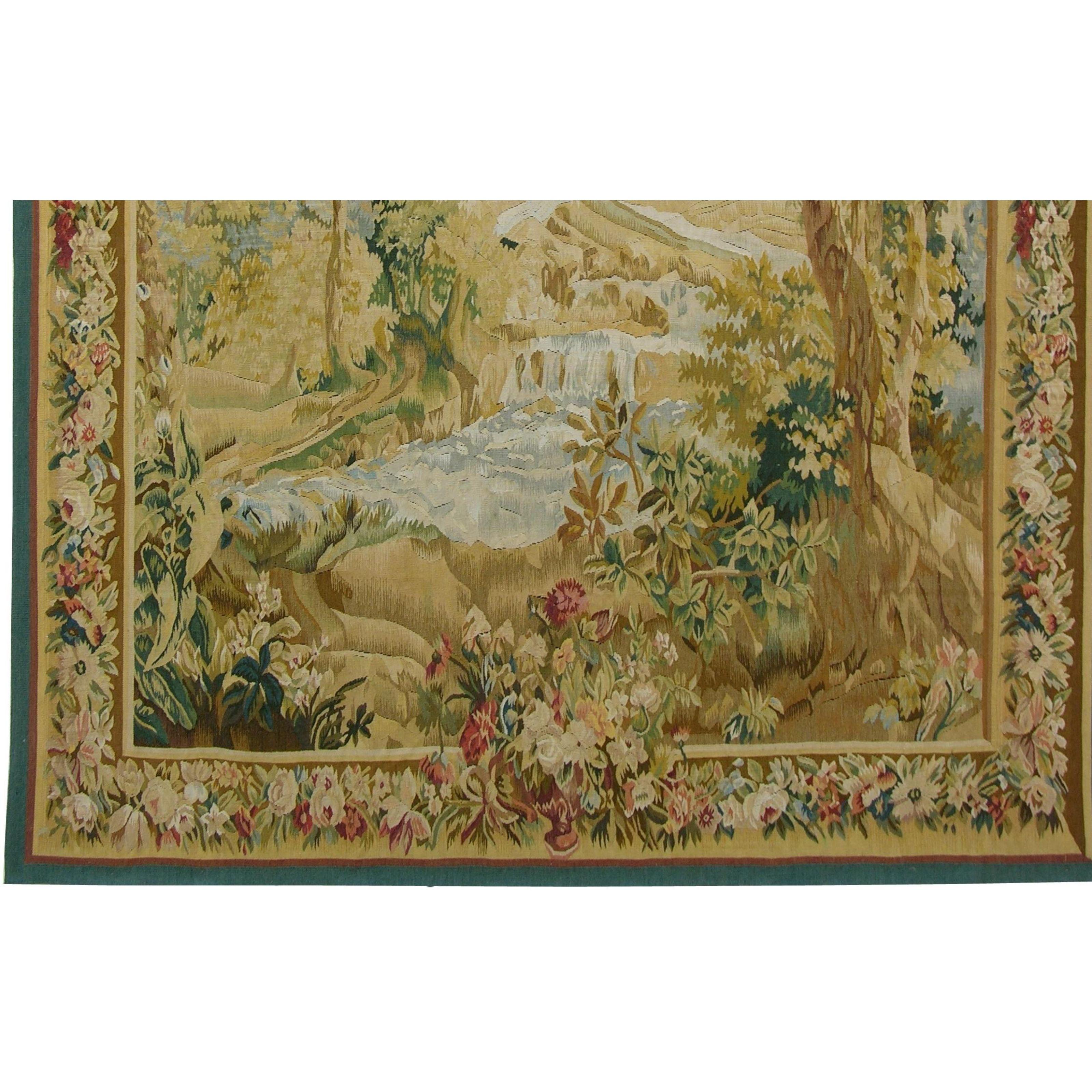 Wandteppich im Vintage-Stil mit der Darstellung des Gartens von Eden 6'2