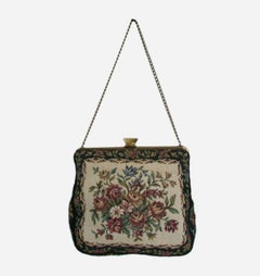 Vintage Tapestry Abendtasche mit Münzgeldbeutel - Deutschland - Mitte 20.