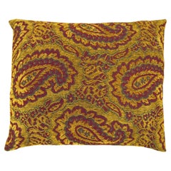 Vintage Tapestry Pillows with Large Paisley Designs