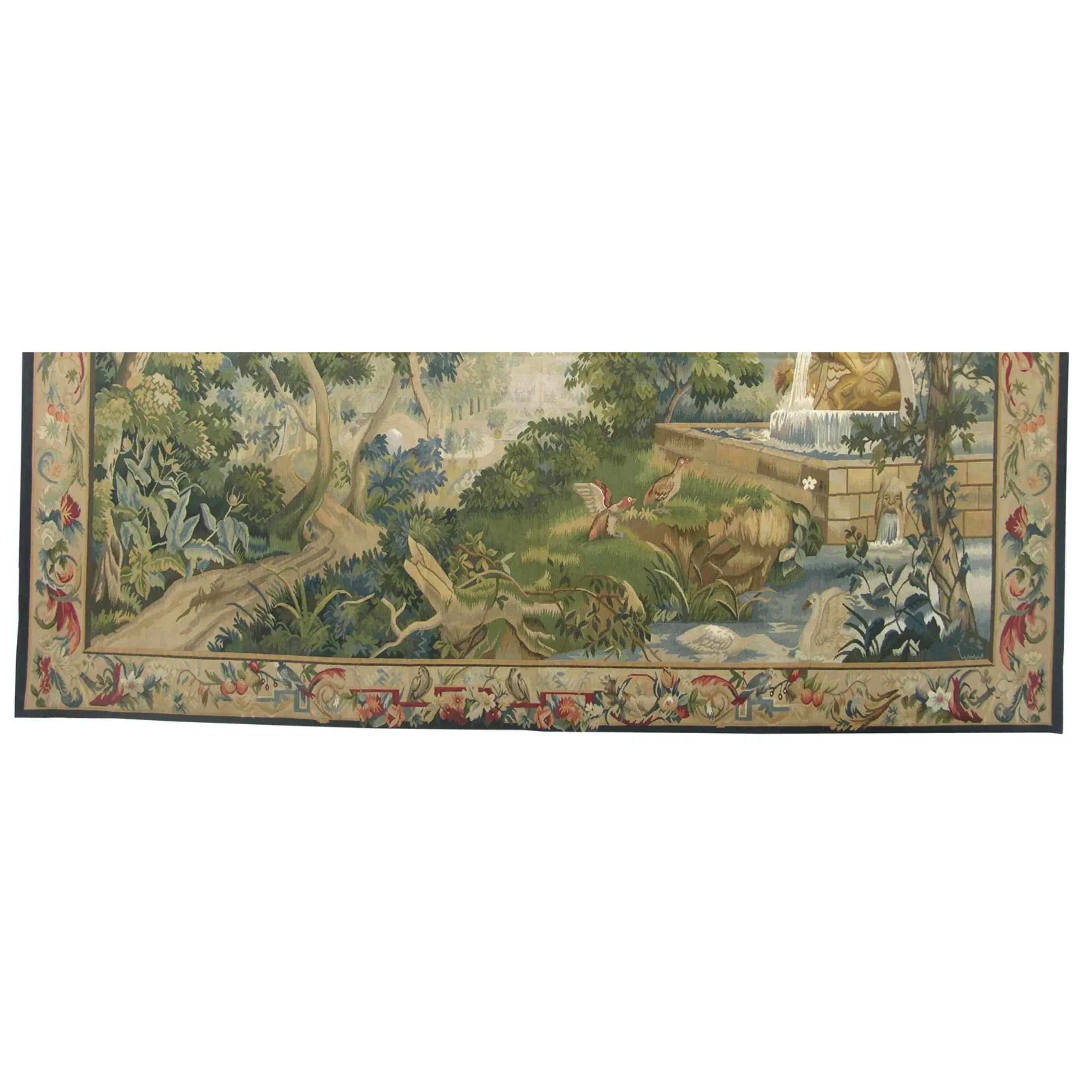 Unknown Vintage Tapestry With Birds 7X5 For Sale