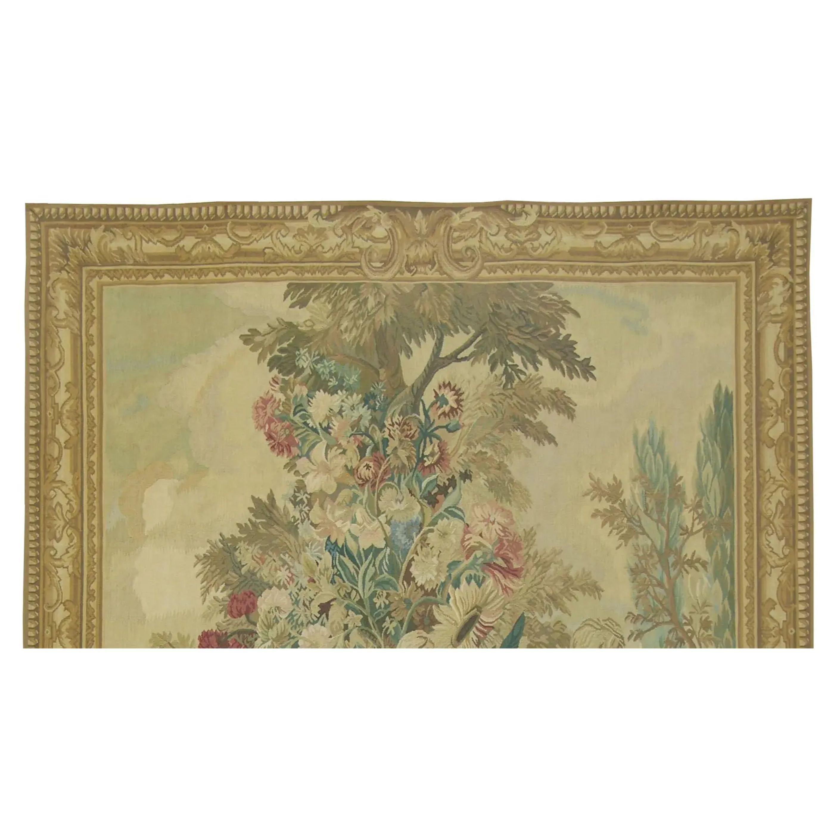 Empire Vintage Tapestry With Birds and Animals 6.7X4.5 For Sale