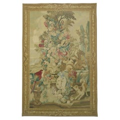 Vintage Tapestry With Birds and Animals 6.7X4.5