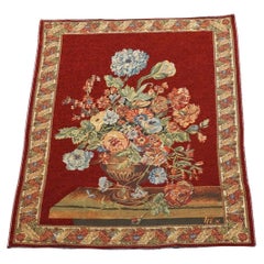 Retro Tapestry with Floral Design