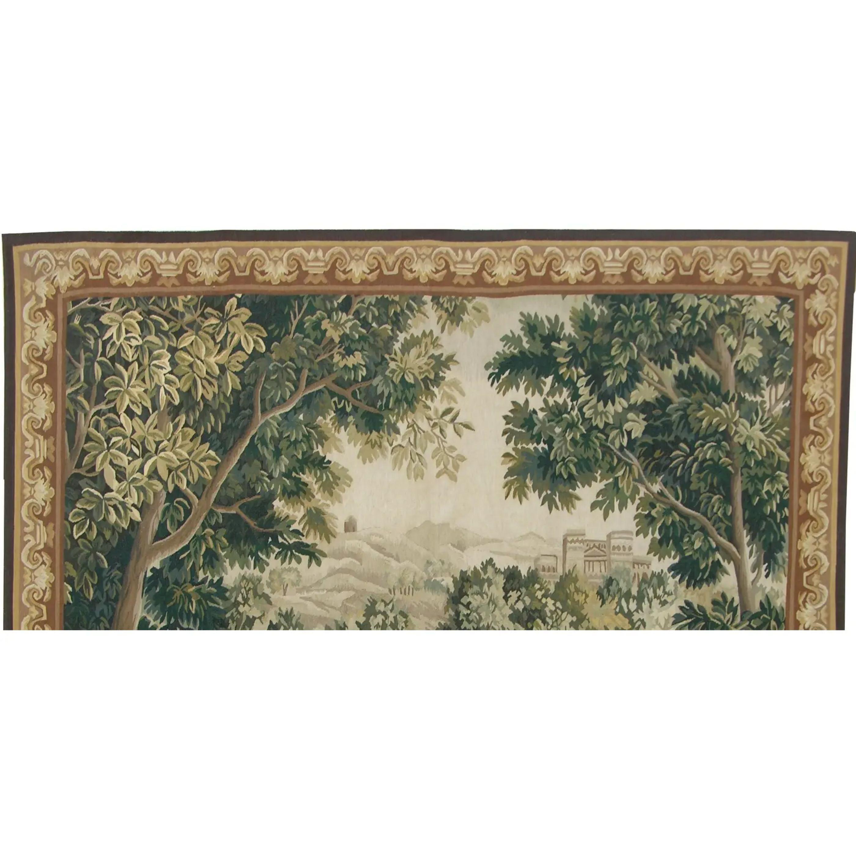 Unknown Vintage Tapestry With Trees 6.7X5.8 For Sale