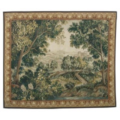 Vintage Tapestry With Trees 6.7X5.8