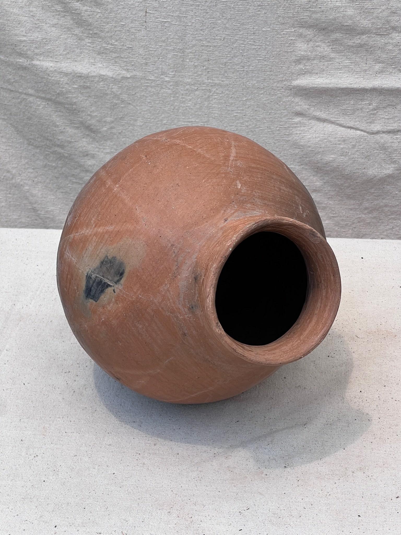 Hand-Crafted Vintage Tarahumara Pottery Olla For Sale
