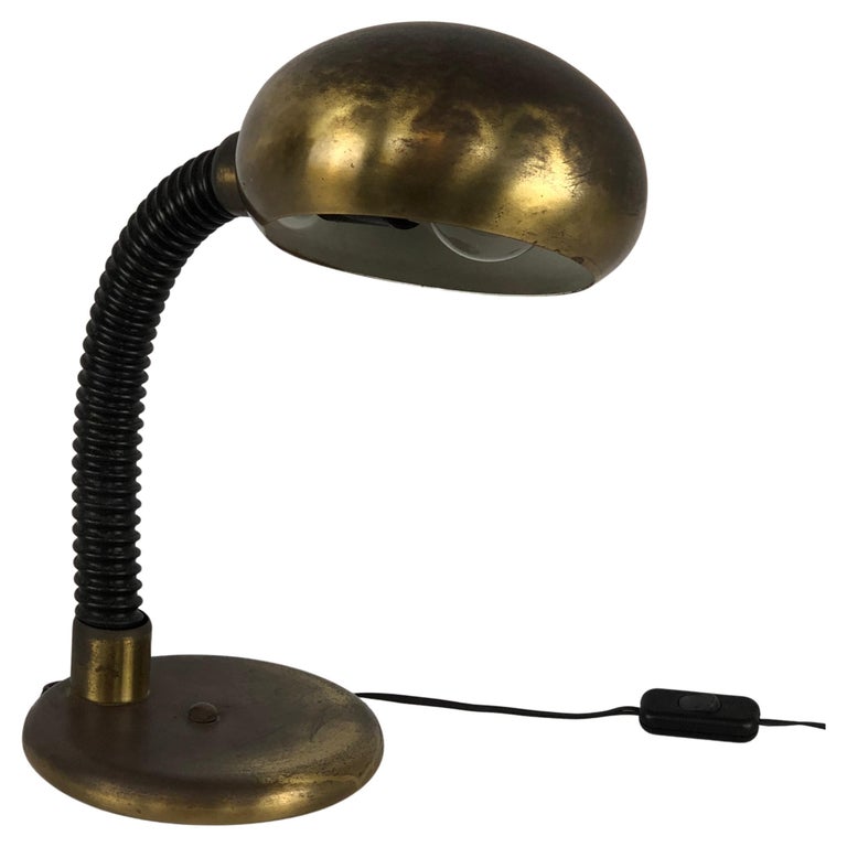 Vintage Targetti Metal Table Lamp 70s For Sale at 1stDibs