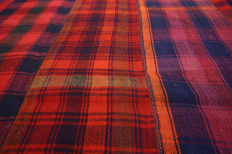 Vintage Tartan Plaid Area Rug With Modern Rustic Charm And Luxury Lodge Style