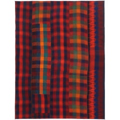 Vintage Tartan Plaid Area Rug with Modern Rustic Charm and Luxury Lodge Style