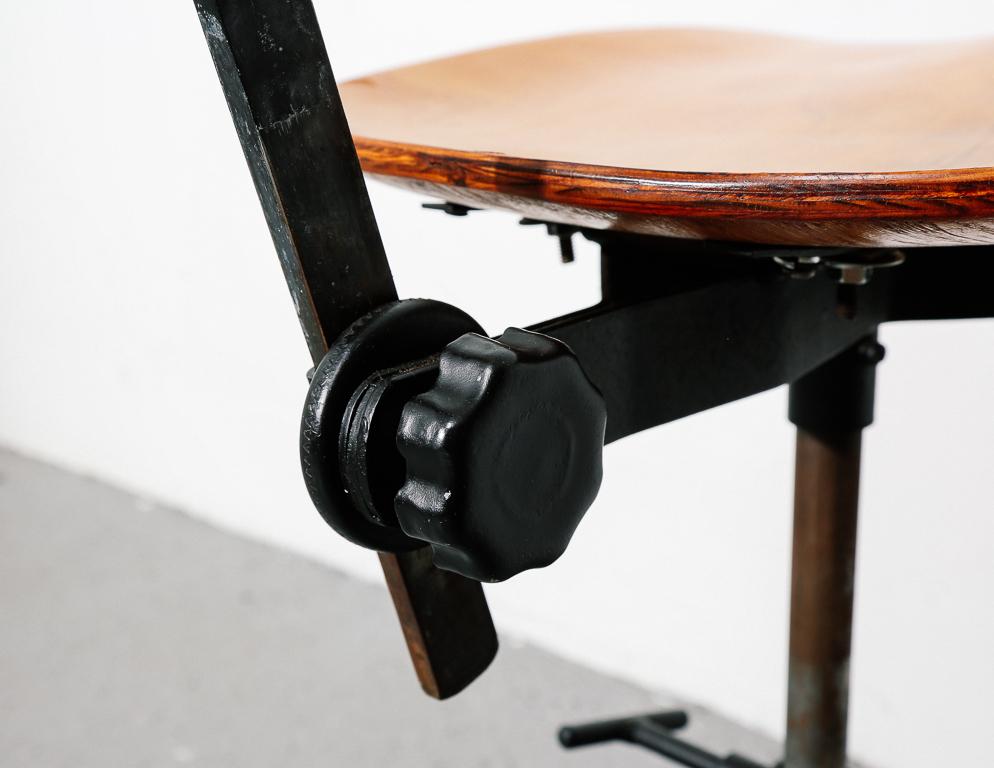 Vintage Task Stool in the manner of Jean Prouvé 1