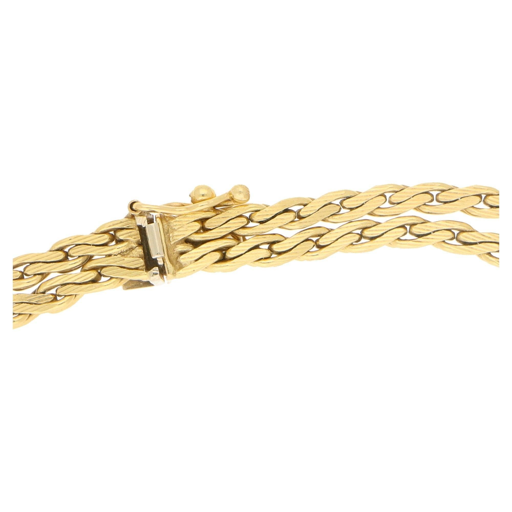 Women's or Men's Vintage Tassel Drop Necklace Set in 18 Karat Yellow Gold