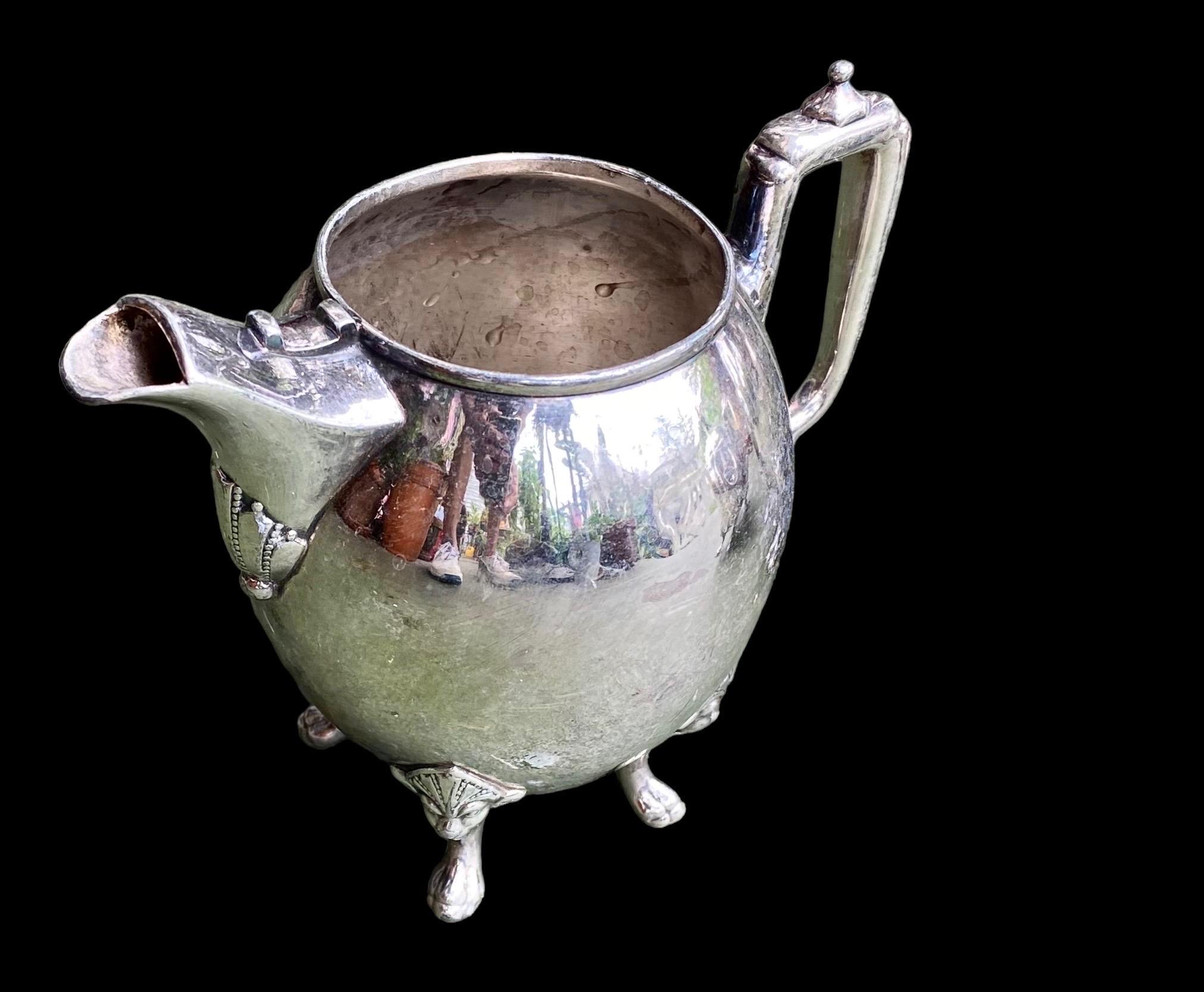 Mid-20th Century Vintage Taunton Silver Plated Art Deco Tea Service