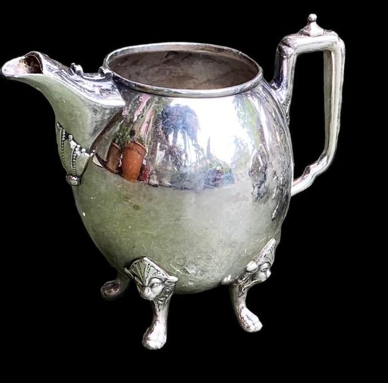 Vintage Taunton Silver Plated Art Deco Tea Service For Sale at 1stDibs