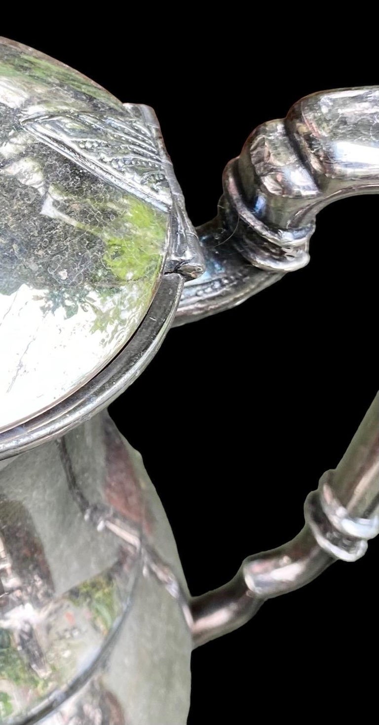 Vintage Taunton Silver Plated Art Deco Tea Service For Sale at 1stDibs