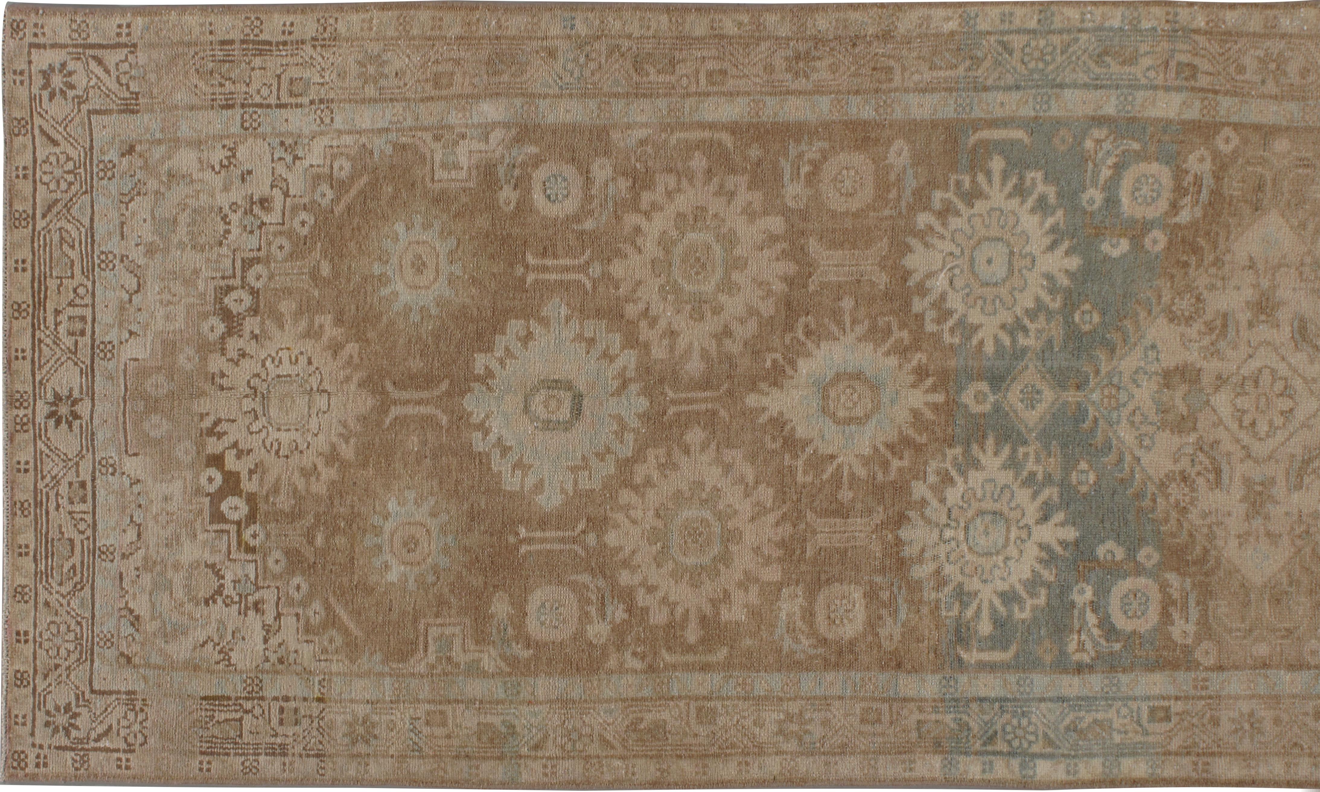Traves de Mesa Turco Oushak Vintage Topo 3' x 9'7 en Bueno estado para la venta en New York, NY