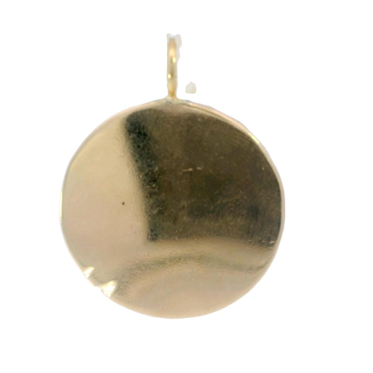 Pendentif Vintage Taurus Zodiac Or Jaune 12K 1.5