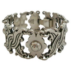 Schweres Taxco-Armband aus Sterlingsilber - 84 Gramm - Mexiko - ca. 1980er Jahre