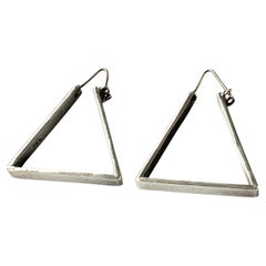 Vintage Taxco Mexican Silver Earrings