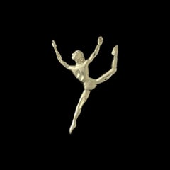 Vintage Taxco Mexico 925 Sterling Silver Ballerina Dancer Charm Pendant 1.4g