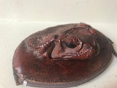 Vintage Taxidermy Toad Change Purse