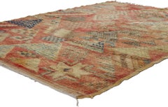 Vintage Taznakht Moroccan Rug, Midcentury Boho Meets Tribal Enchantment