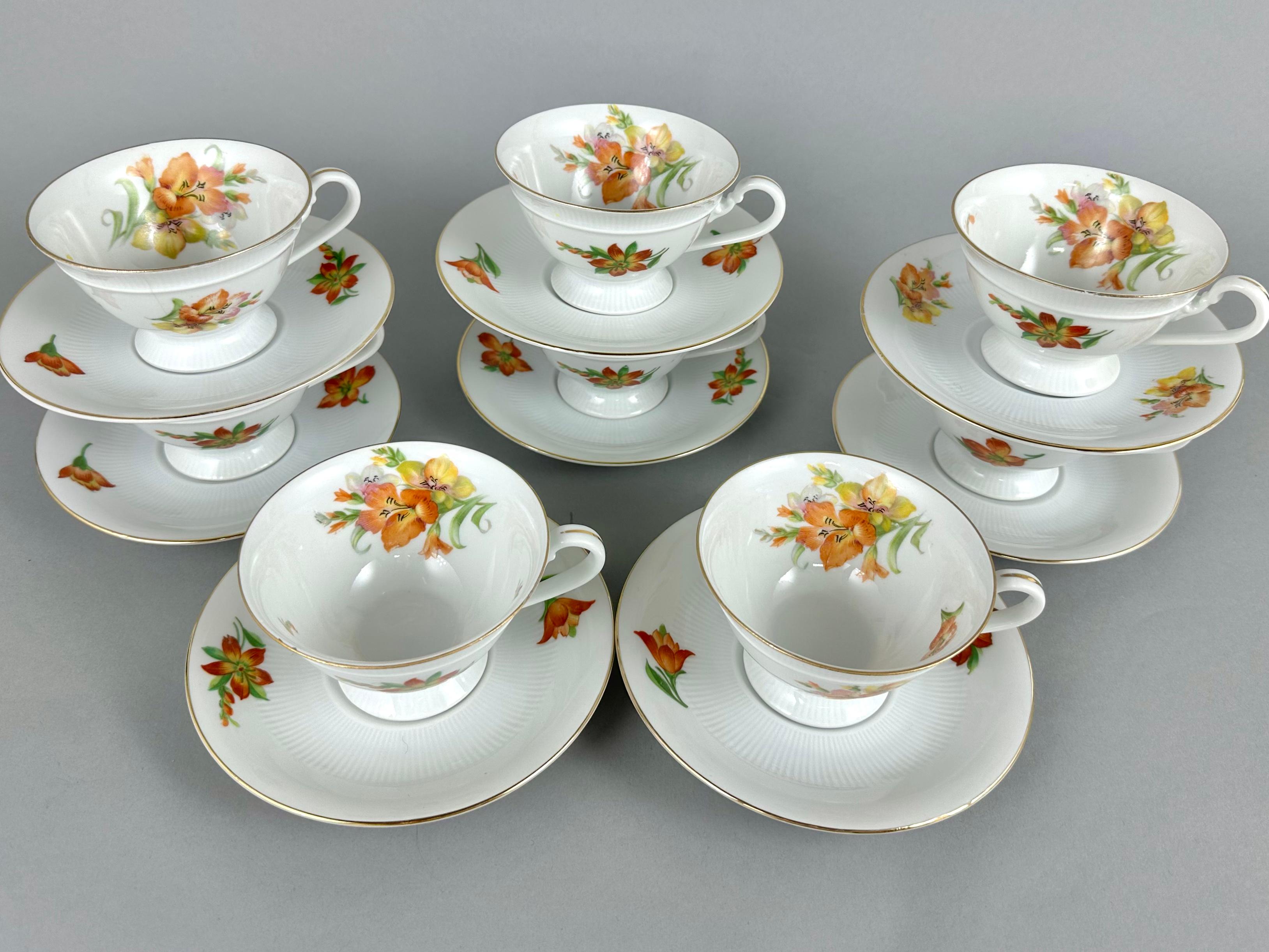 Service à thé vintage Edelstein Bavaria Ramona Collection Bon état - En vente à Bastogne, BE