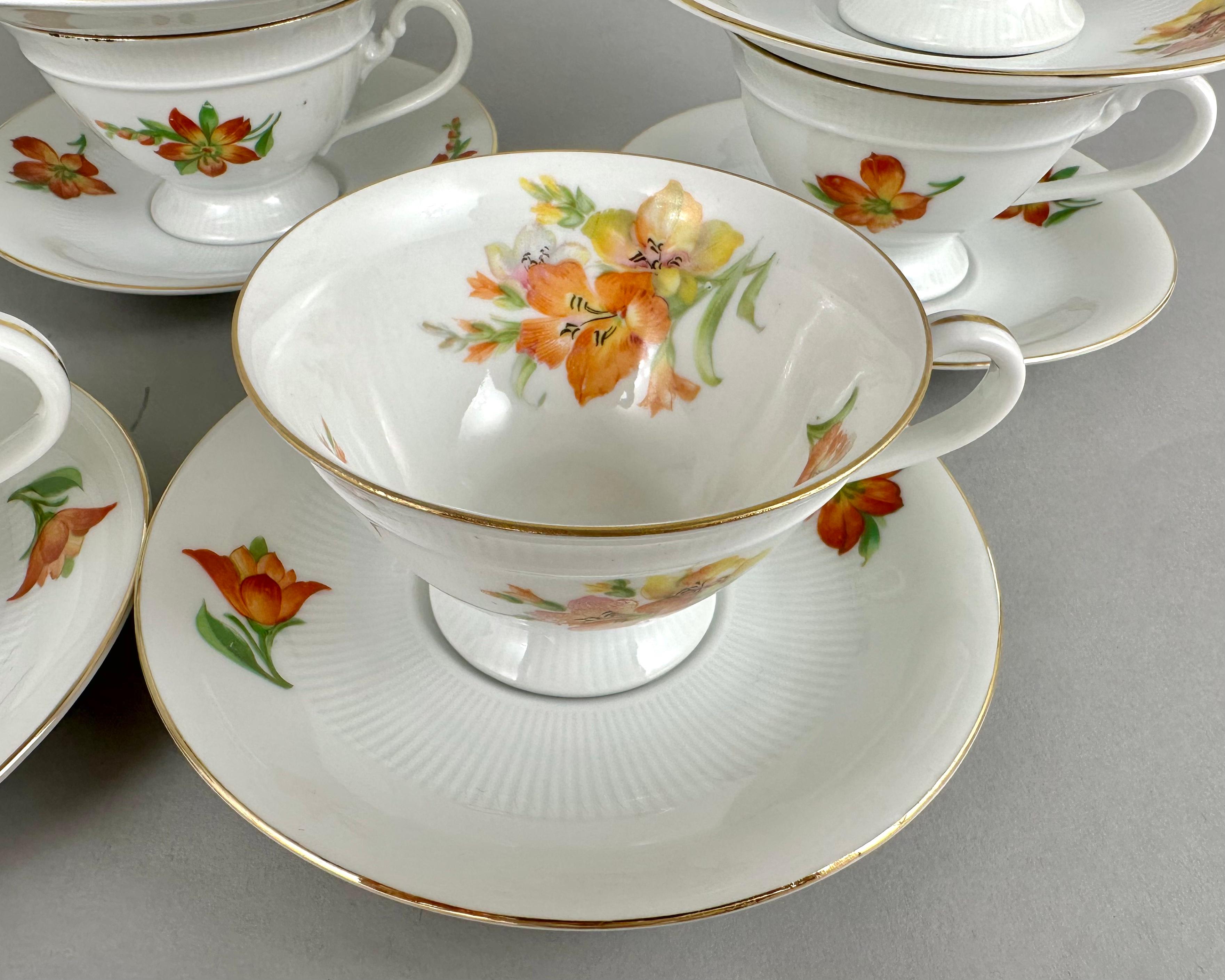 20ième siècle Service à thé vintage Edelstein Bavaria Ramona Collection en vente